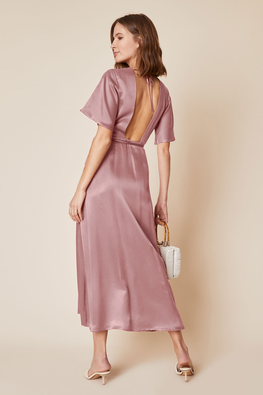 Lola Wrap Dress in Blush · Whimsy \u0026 Row ~ Sustainable Clothing \u0026 Lifestyle  Brand